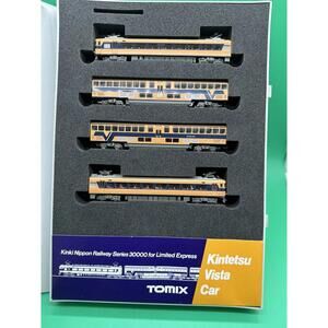 TOMIX 'N' GAUGE 92049 KINKI NIPPON RAILWAY SERIES 30000 4 CARS IN CASE JAPAN